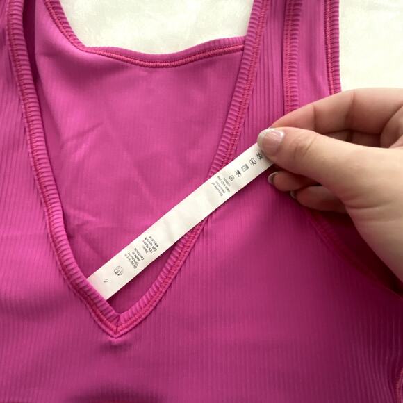 Lululemon Womens Power Pivot Rib Tank Size 4 - Picture 5 of 5